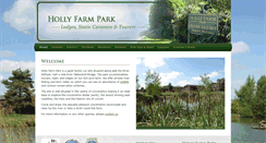 Desktop Screenshot of hollyfarmpark.co.uk