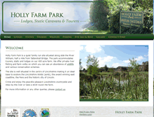 Tablet Screenshot of hollyfarmpark.co.uk